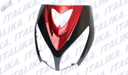 CUBIERTA FRONTAL NEGRO Y ROJO