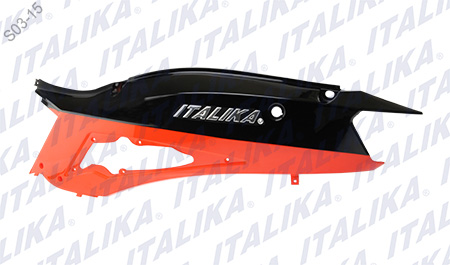 CUBIERTA COLA IZQ NARANJA NEGRO