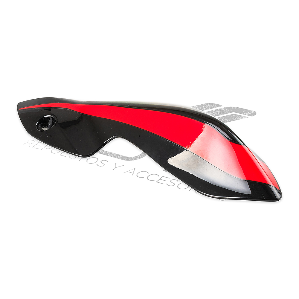 CUBIERTA FARO LATERAL IZQ NEGRO ROJO