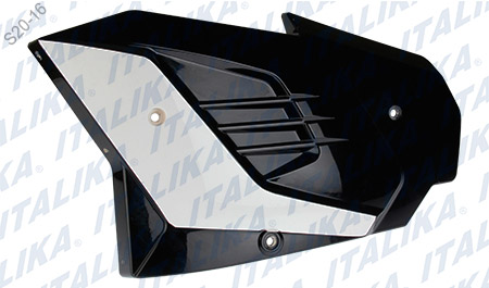 CUBIERTA CAJA BATERIA IZQ NEGRO BLANCO