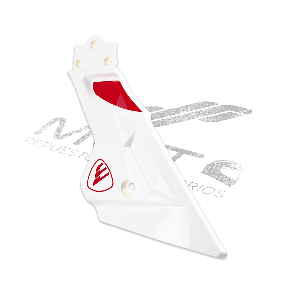 CUBIERTA SPOILER IZQ BLANCO ROJO
