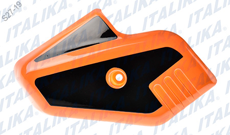 CUBIERTA HORQUILLA IZQ NARANJA NEGRO