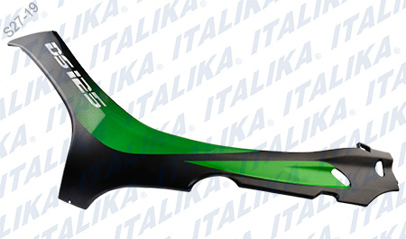 CUBIERTA IZQ NEGRO MATE VERDE MANZANA