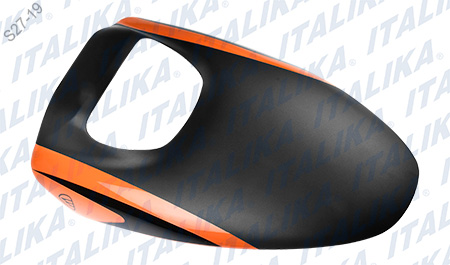 CUBIERTA FR SUP NEGRO MATE NARANJA