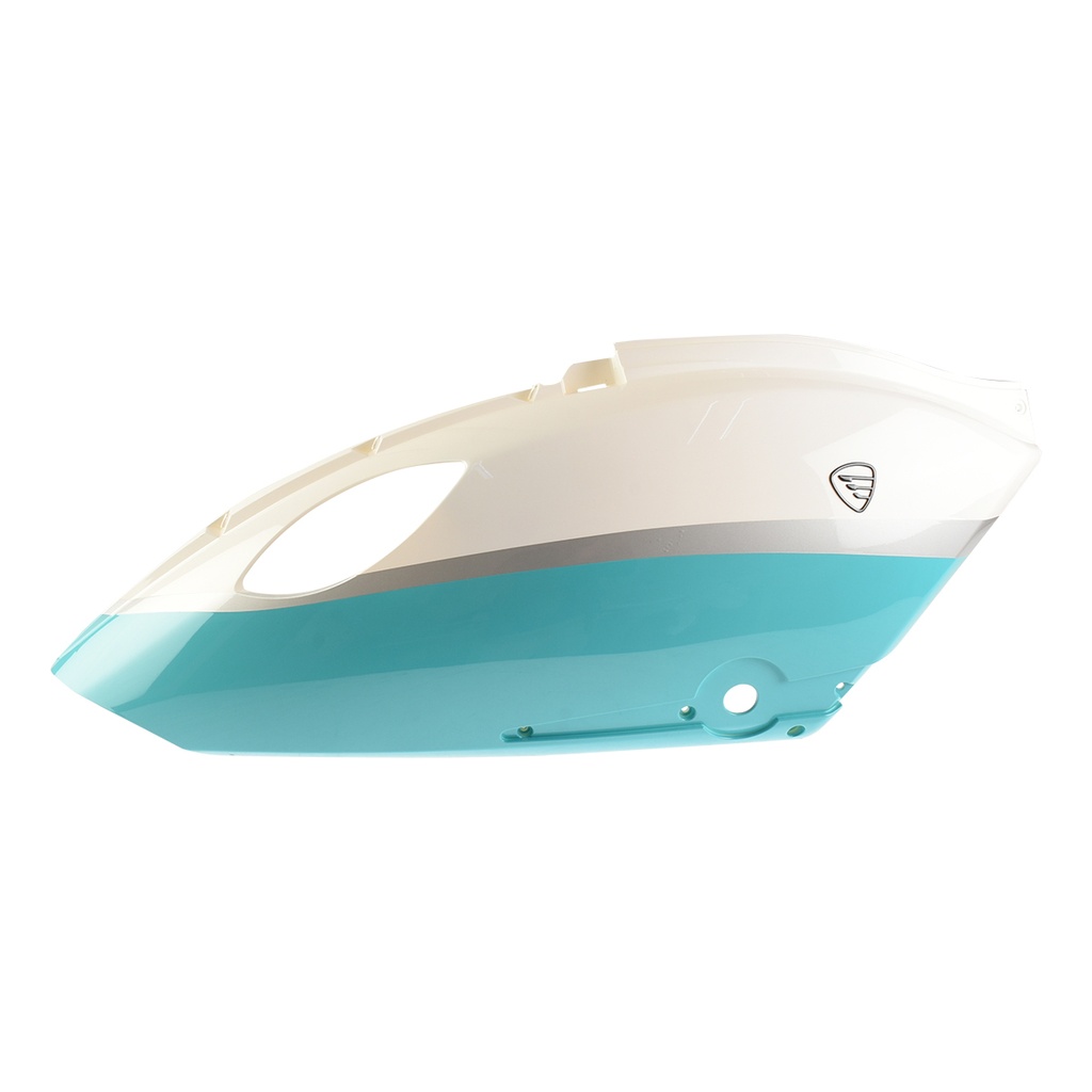 CUBIERTA TRAS DER BCO AZUL CON ISOTIPO