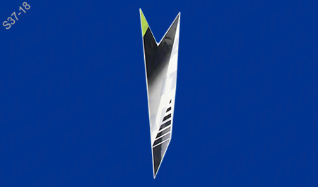 ETIQUETA CUBIERTA AMORTIGUADOR IZQ VERDE