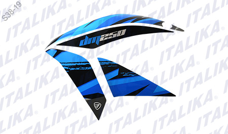 JGO ETIQUETAS CUBIERTA TANQUE IZQ