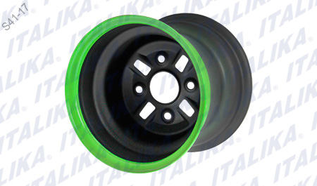 RIN TRAS NEGRO FILO VERDE