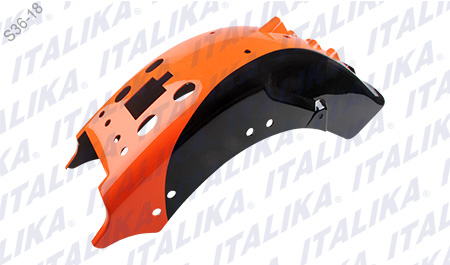 SALPICADERA TRAS NARANJA NEGRO