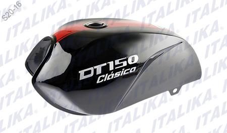 TANQUE COMBUSTIBLE NEGRO ROJO