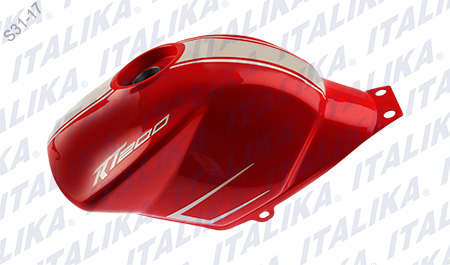 TANQUE COMBUSTIBLE ROJO BLANCO