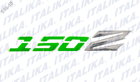 ETIQUETA TANQUE COMB 150Z VERDE