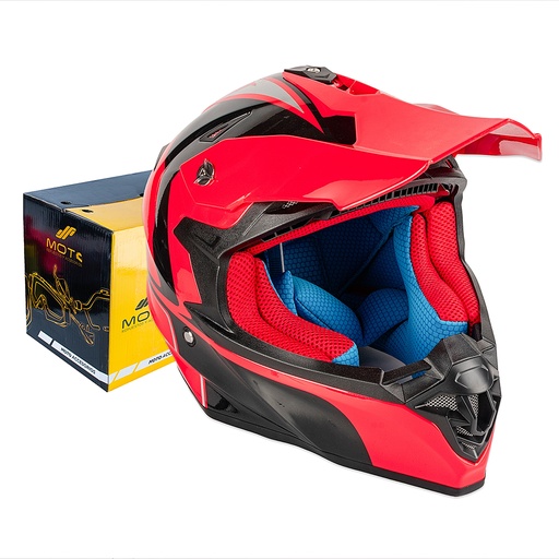 [5911027] CASCO CROSS ROJO TALLA "L" IMPORTADO 216 RED (L)