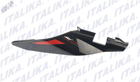 [F13013248] CUBIERTA TRAS IZQ NEGRO ROJO