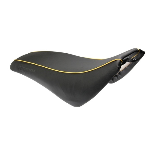 [F03010216] ASIENTO NEGRO LINEA AMARILLA