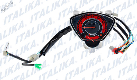 [F04010156] VELOCIMETRO VIVOS ROJOS