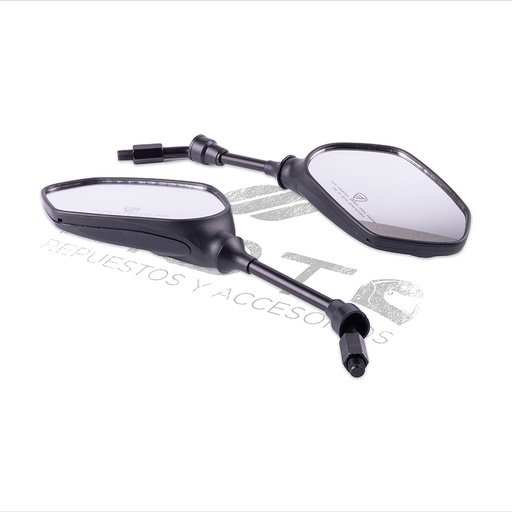 [F10010198] JUEGO ESPEJOS CON LOGO Y LEYENDA