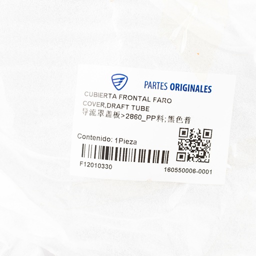 [F12010330] CUBIERTA FRONTAL FARO