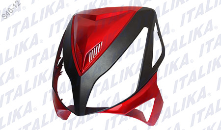 [F13010499] CUBIERTA FRONTAL NEGRO/ROJO
