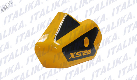 [F13010705] CUBIERTA HORQUILLA IZQ NEGRO AMARILLO