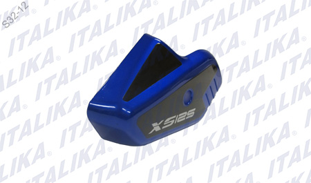 [F13010706] CUBIERTA HORQUILLA DER NEGRO AZUL