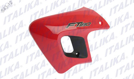 [F13010838] CUBIERTA IZQ TANQUE ROJO/NEGRO