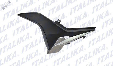 [F13010975] CUBIERTA DE COLA IZQ NEGRA GRIS