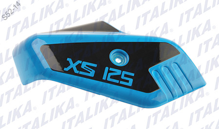 [F13011165] CUBIERTA HORQUILLA IZQ NEGRO AZUL CIAN