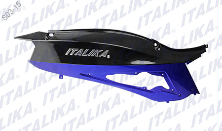 [F13011191] CUBIERTA COLA DER AZUL NEGRO