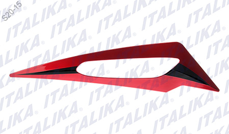 [F13011262] CUBIERTA LAMPARA LAT DER ROJO METALICO