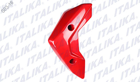 [F13011430] CUBIERTA AMORTIGUADOR IZQ ROJO