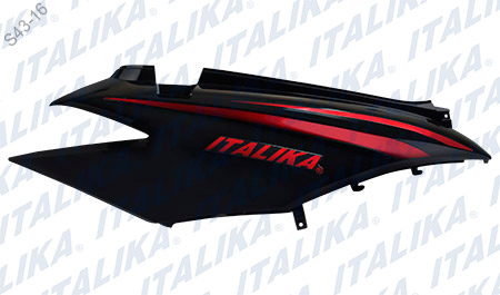 [F13011603] CUBIERTA COLA DER NEGRO ROJO