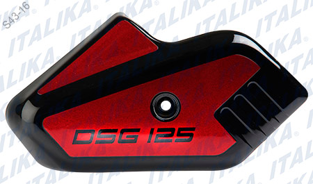 [F13011604] CUBIERTA HORQUILLA IZQ NEGRO ROJO