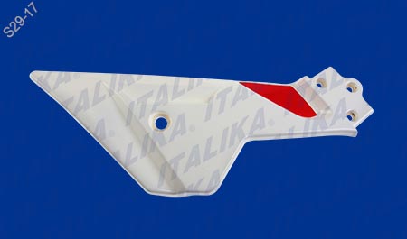 [F13011703] CUBIERTA SPOILER DER BLANCO ROJO