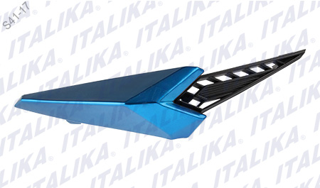 [F13011818] CUBIERTA DEC FRONTAL DER AZUL NEGRO