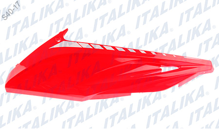 [F13011829] CUBIERTA LATERAL IZQ ROJO BLANCO