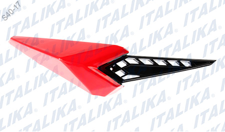 [F13011834] CUBIERTA DEC FRONTAL DER ROJO NEGRO