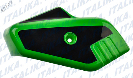 [F13012099] CUBIERTA HORQUILLA IZQ VERDE NEGRO