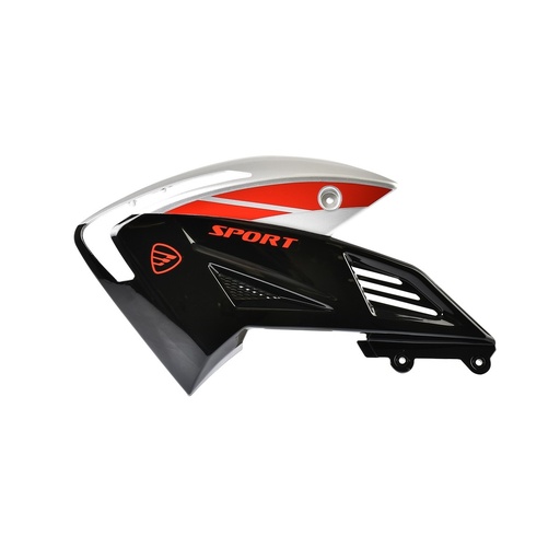 [F13012154] CUBIERTA TANQUE IZQ NEGRO ROJO