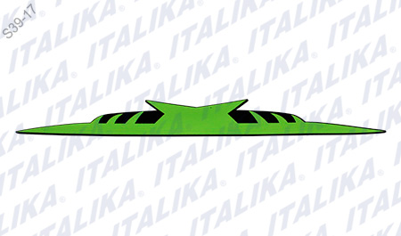 [F13020187] ETIQUETA SALPICADERA TRAS VERDE