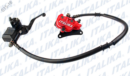 [F14020338] SISTEMA FRENO DEL CALIPER ROJO CON LOGO