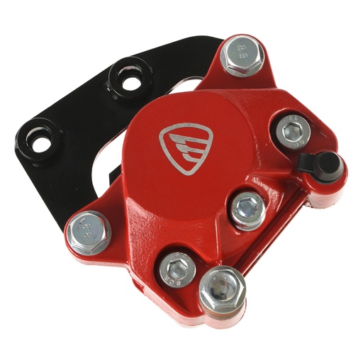 [F15020360] CALIPER FRENO TRAS ROJO CON ISOTIPO