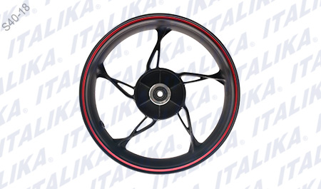 [F15030124] RIN TRAS NEGRO FILO ROJO