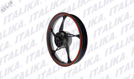 [F15030129] RIN TRAS NEGRO FILO NARANJA