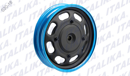 [F15030142] RIN TRAS NEGRO FILO AZUL CIAN