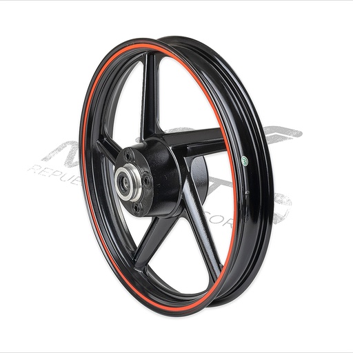 [F15030160] RIN TRAS NEGRO FILO NARANJA