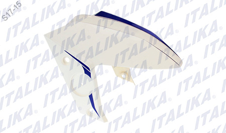 [F16010208] SALPICADERA DEL BLANCO VIVOS AZULES