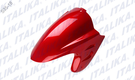 [F16010214] SALPICADERA DEL ROJO METALICO