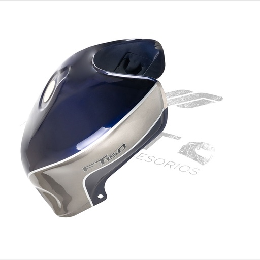 [F17010090] TANQUE GASOLINA AZUL Y PLATA